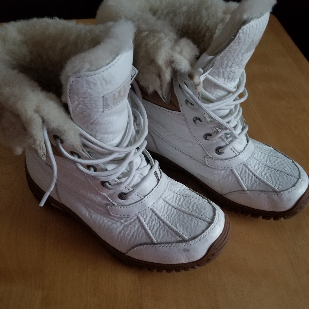 Ugg boots. Adirondacks
